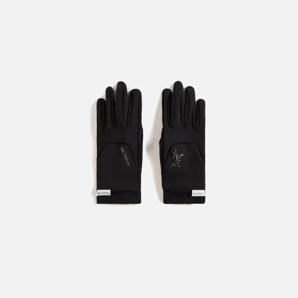 arc teryx venta ar glove in black - KITH-SHOP