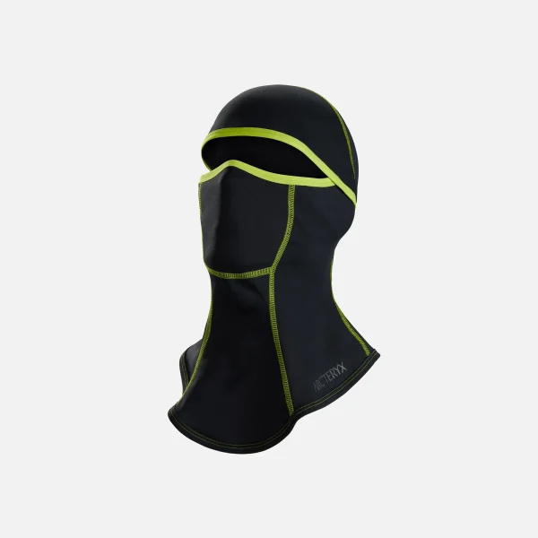 arc teryx volta balaclava in black and limelight - KITH-SHOP