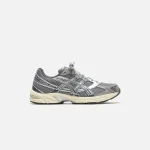 asics gel 1130 running shoes clay grey pure silver - KITH-SHOP