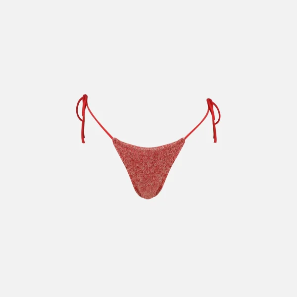 asta resort lio sequin bikini bottom in raspberry - KITH-SHOP