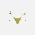 asta resort sequin lio bikini bottom in chartreuse - KITH-SHOP