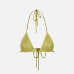 asta resort sequin lio bikini top in chartreuse - KITH-SHOP