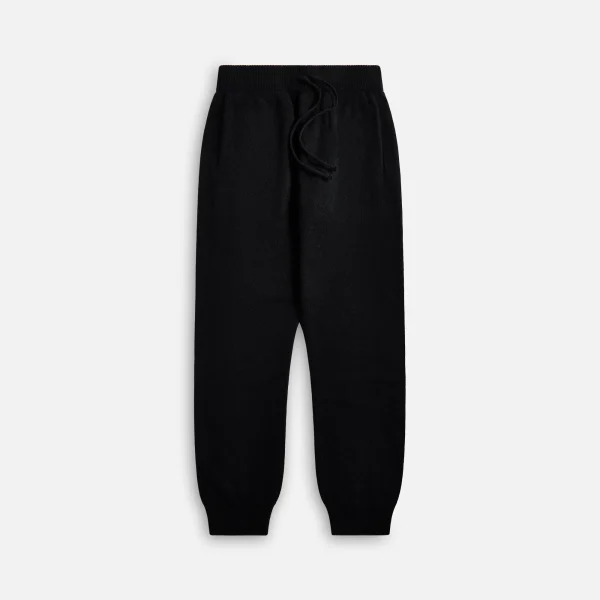 auralee baby cashmere knit pants in black - KITH-SHOP