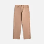 auralee light brown washed organic canvas pants - KITH-SHOP