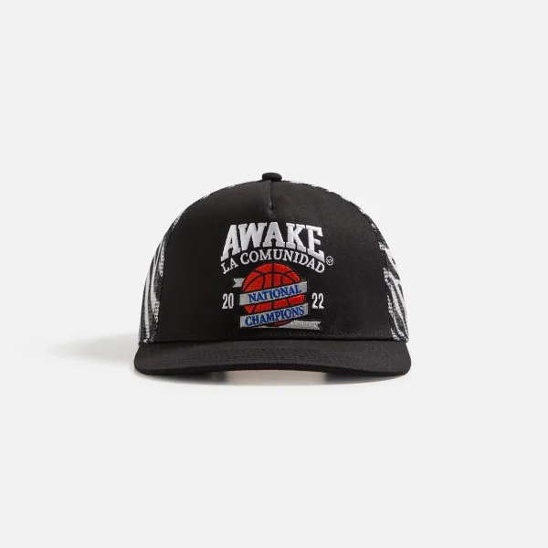 awake national champions black trucker hat - KITH-SHOP