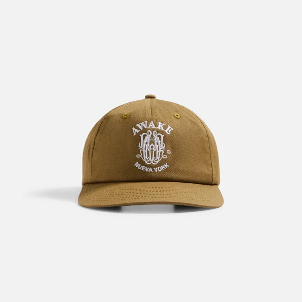 awake nueva york crest 6 panel sand hat - KITH-SHOP