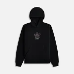 awake ny black floral print zip up hoodie - KITH-SHOP