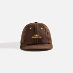 awake ny brown crown logo 6 panel cap - KITH-SHOP