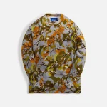 awake ny charcoal camo printed long sleeve pocket tee - KITH-SHOP