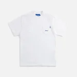 awake ny classic embroidered logo pocket t shirt white - KITH-SHOP