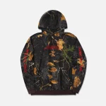 awake ny paneled embroidered hoodie real tree print - KITH-SHOP