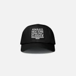 awake ny summer 2021 6 panel black cap - KITH-SHOP