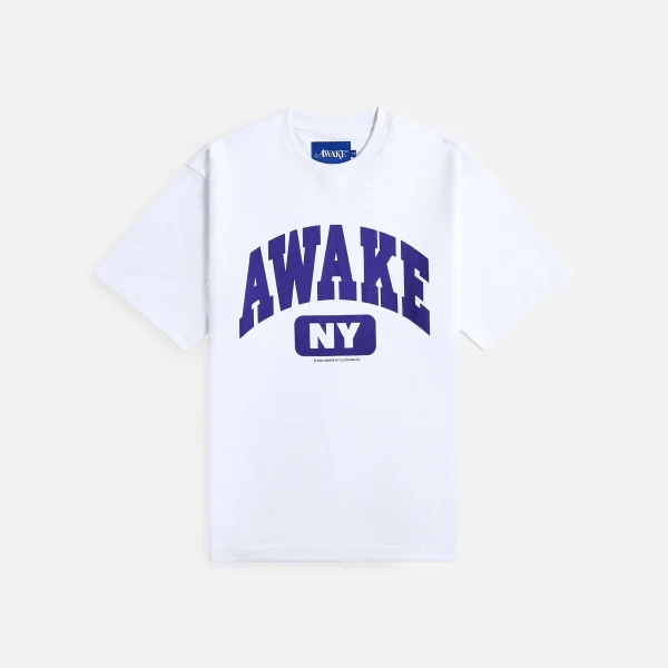 awake ny white varsity tee - KITH-SHOP