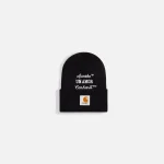 awake ny x carhartt wip un amor black beanie - KITH-SHOP