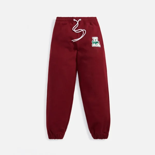 awake ny x lacoste burgundy sweatpants - KITH-SHOP