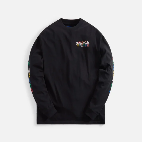 awake ny x peanuts black long sleeve printed t shirt - KITH-SHOP