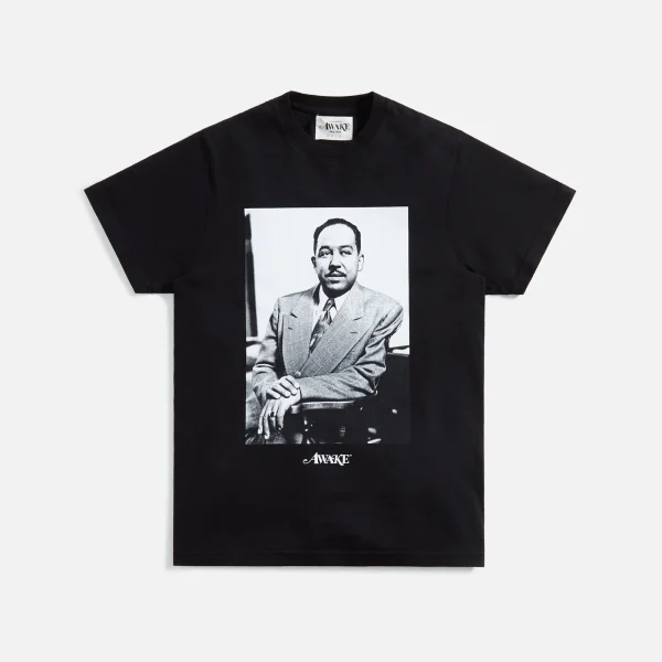 awake x langston hughes collaboration black graphic tee - KITH-SHOP