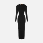 aya muse elegant carrara dress in black - KITH-SHOP