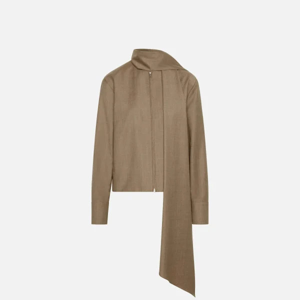 aya muse taupe nai jacket - KITH-SHOP