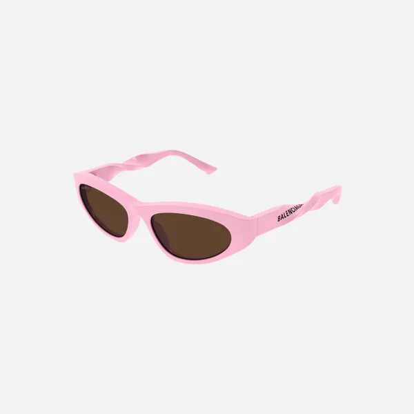 balenciaga baby pink oval cat eye sunglasses - KITH-SHOP