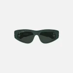 balenciaga bb acetate cat eye sunglasses green hinge frame - KITH-SHOP