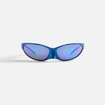 balenciaga bb0349s 005 blue sunglasses - KITH-SHOP