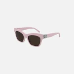 balenciaga cat eye sunglasses baby pink - KITH-SHOP