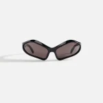 balenciaga unisex 77 bio injection black sunglasses - KITH-SHOP