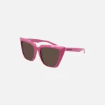 balenciaga xl square cat eye sunglasses pink - KITH-SHOP