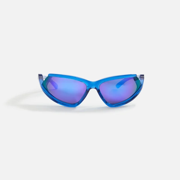 balenciaga xl unisex bio injection sunglasses blue purple - KITH-SHOP