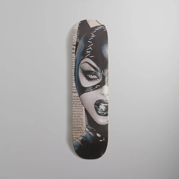 batman x kith catwoman limited edition black skateboard deck - KITH-SHOP