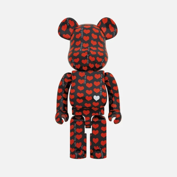 bearbrick black heart 1000 collectible figure - KITH-SHOP