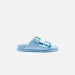 birkenstock 1774 arizona smooth leather sandals powder blue - KITH-SHOP