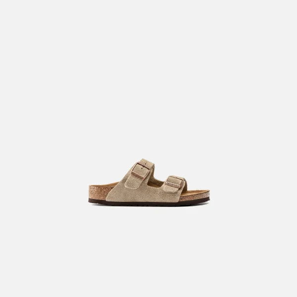 birkenstock kids arizona taupe suede sandals - KITH-SHOP