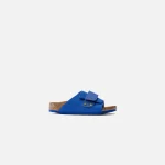 birkenstock kids kyoto suede sandals ultra blue - KITH-SHOP