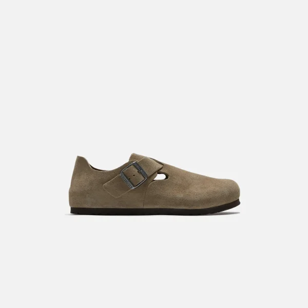 birkenstock london taupe suede sandals - KITH-SHOP