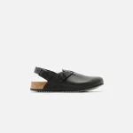 birkenstock tokyo super grip leather sandals in black - KITH-SHOP