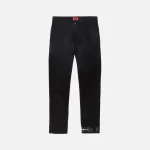 black 424 denim pants with ankle zip - KITH-SHOP