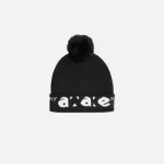 black awake block out logo beanie - KITH-SHOP