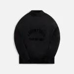 black essentials crewneck sweatshirt 1 - KITH-SHOP