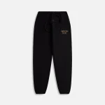 black fleece essentials sweatpants - KITH-SHOP