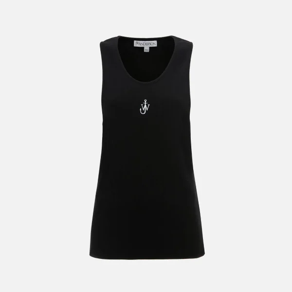 black jw anderson anchor embroidered vest - KITH-SHOP