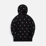 black mastermind world skull logo all over print hoodie - KITH-SHOP