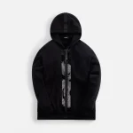 black zip up hoodie for a sleek undercover look - KITH-SHOP