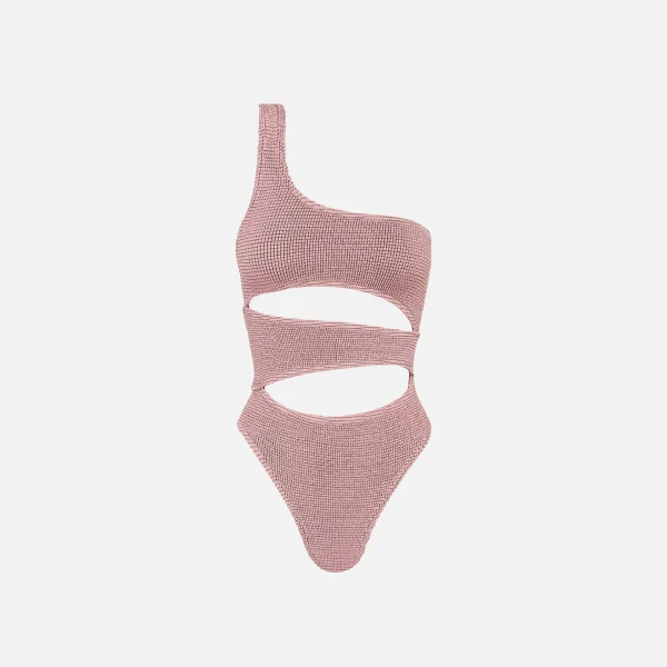 bond eye blush lurex one piece swimsuit rico design - KITH-SHOP