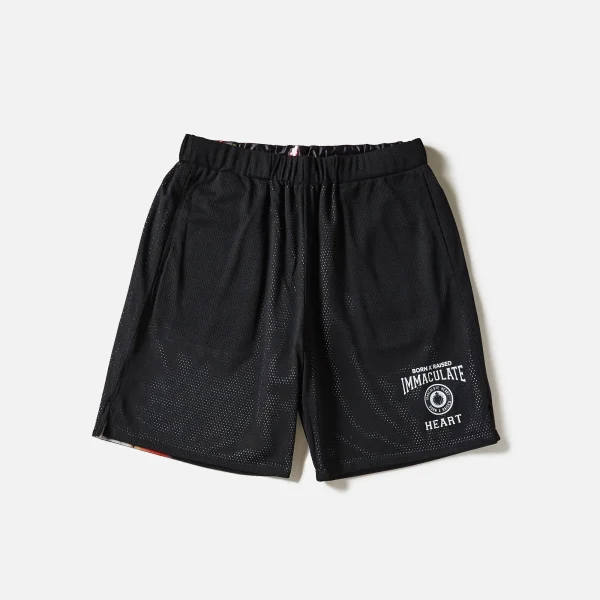 born x raised bxr immaculate heart rev short black multi - KITH-SHOP