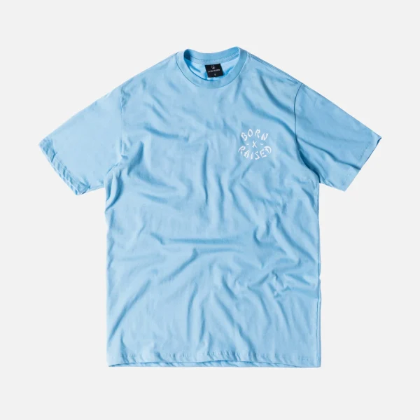 born x raised westside rocker tee in powder blue - KITH-SHOP