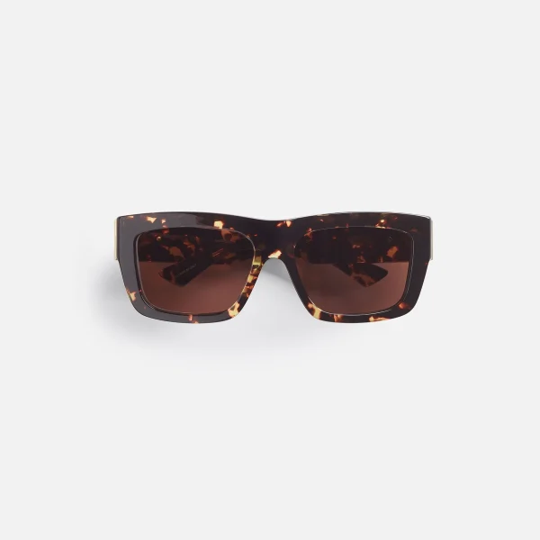 bottega veneta aetate 52 sunglasses brown - KITH-SHOP