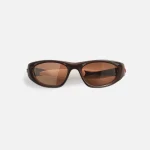 bottega veneta brown acetate racing frame sunglasses - KITH-SHOP