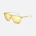 bottega veneta gold wire frame mirror sunglasses - KITH-SHOP